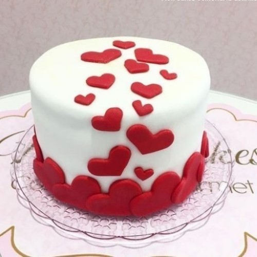 کیک جشن ولنتاین